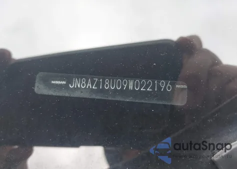 2009 Nissan Murano Sl z USA, uszkodzony, nr VIN JN8AZ18U09W022196